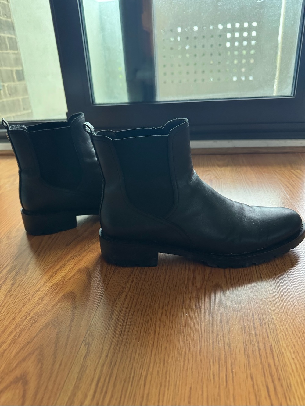 Sam Edelman Black Leather Chelsea Ankle Boots